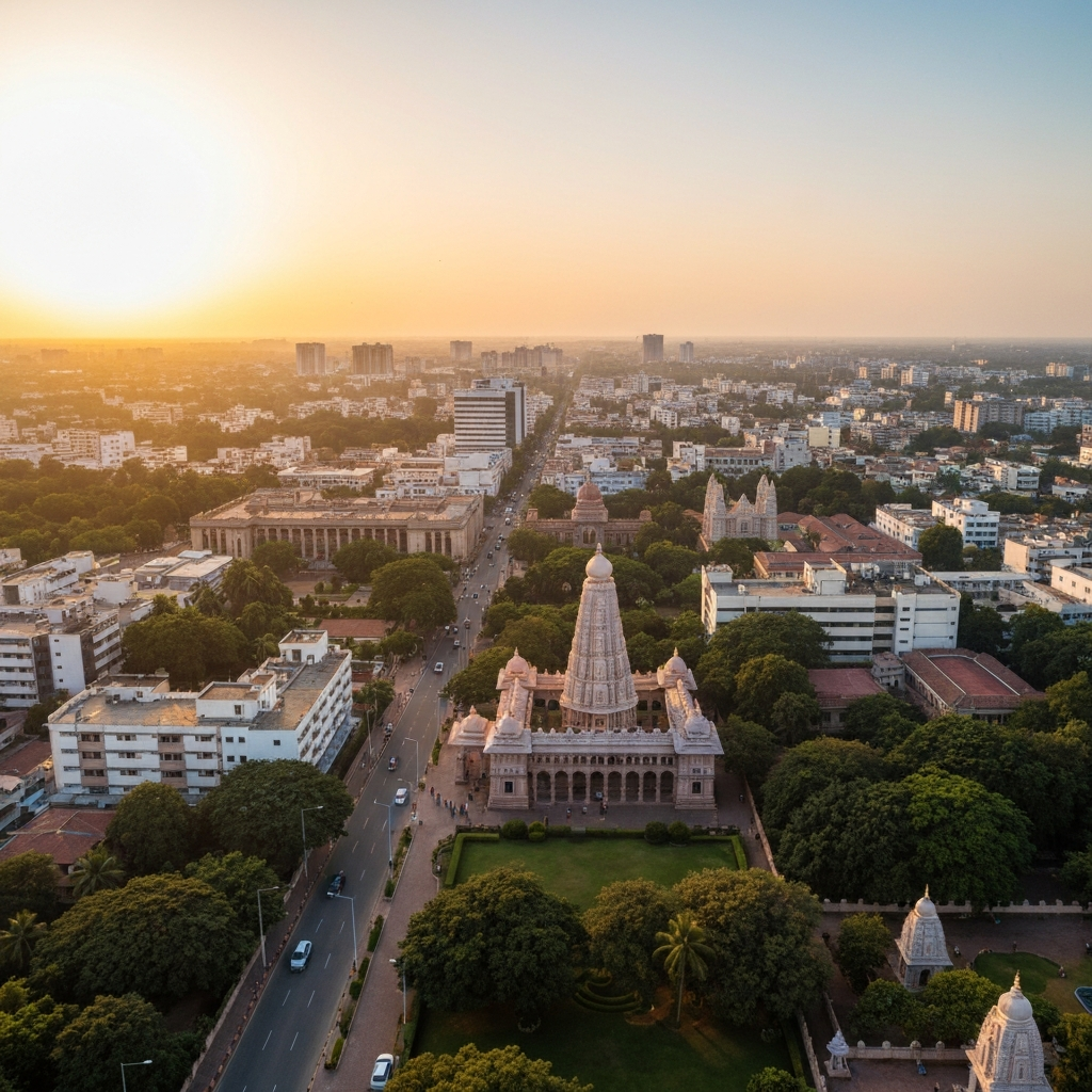 Aerial view of Bangalore