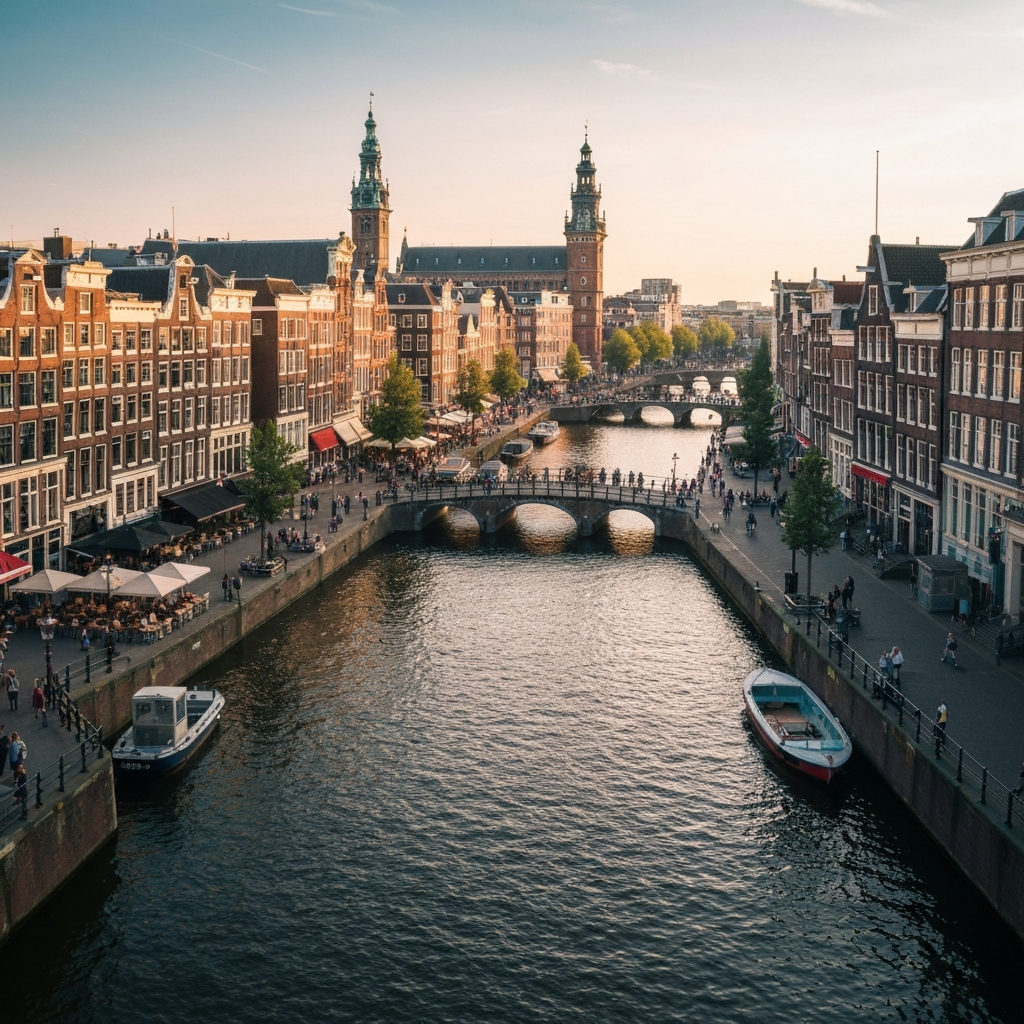 Amsterdam canal view