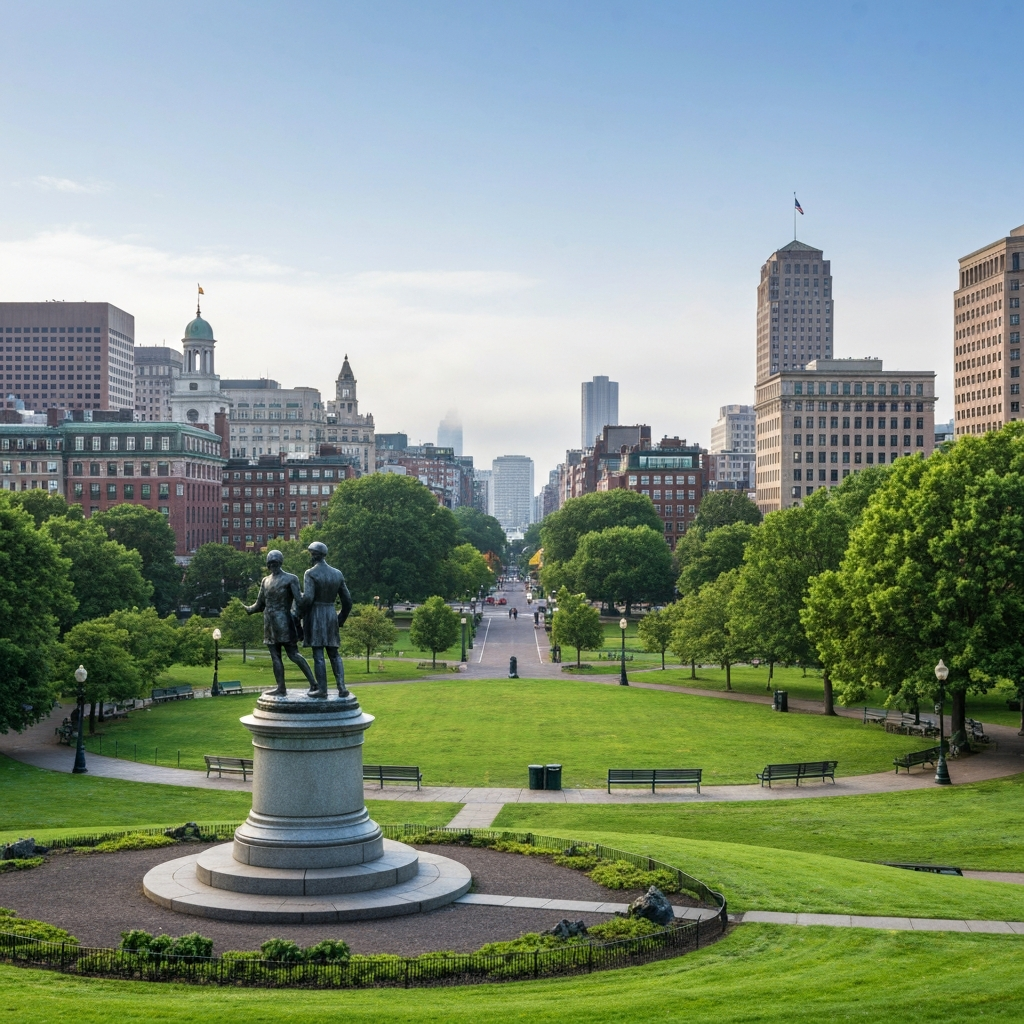 Boston arrival
