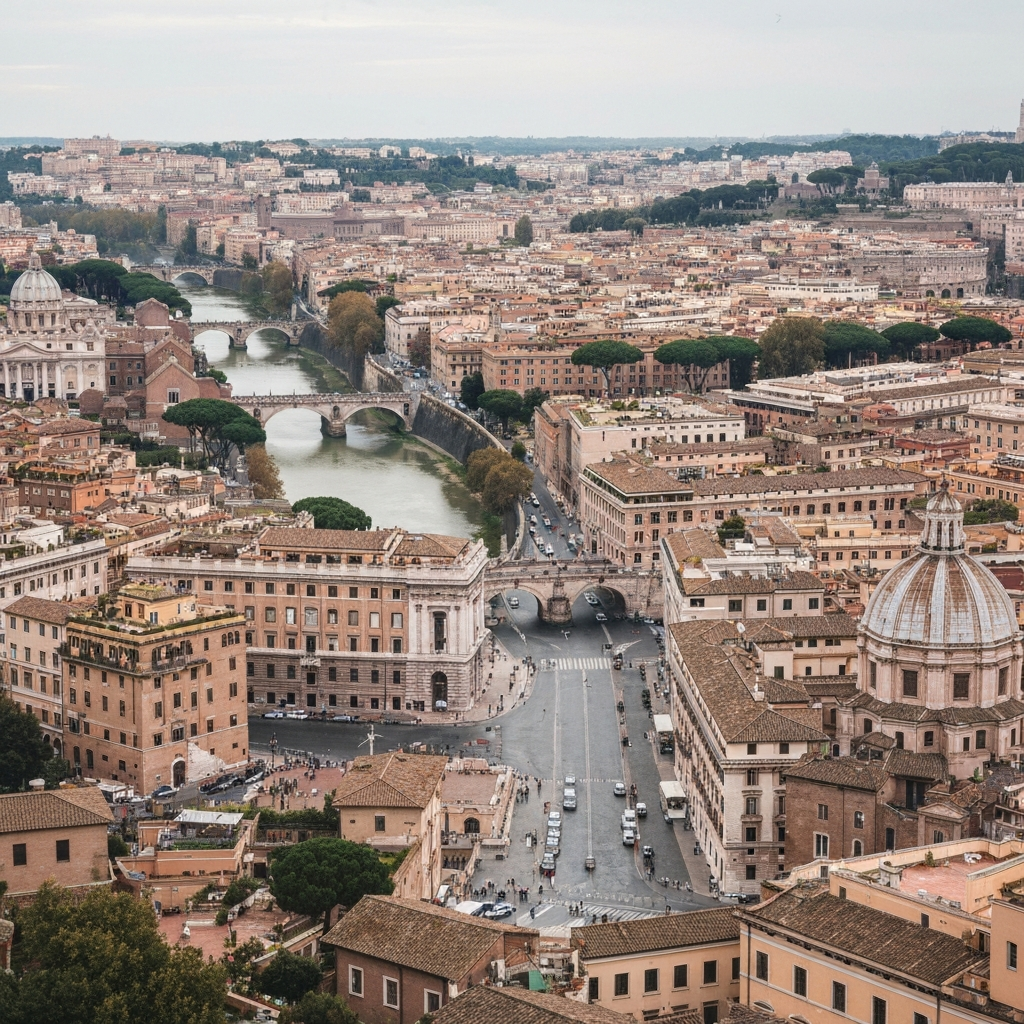 Athens to Rome Private Jet Route