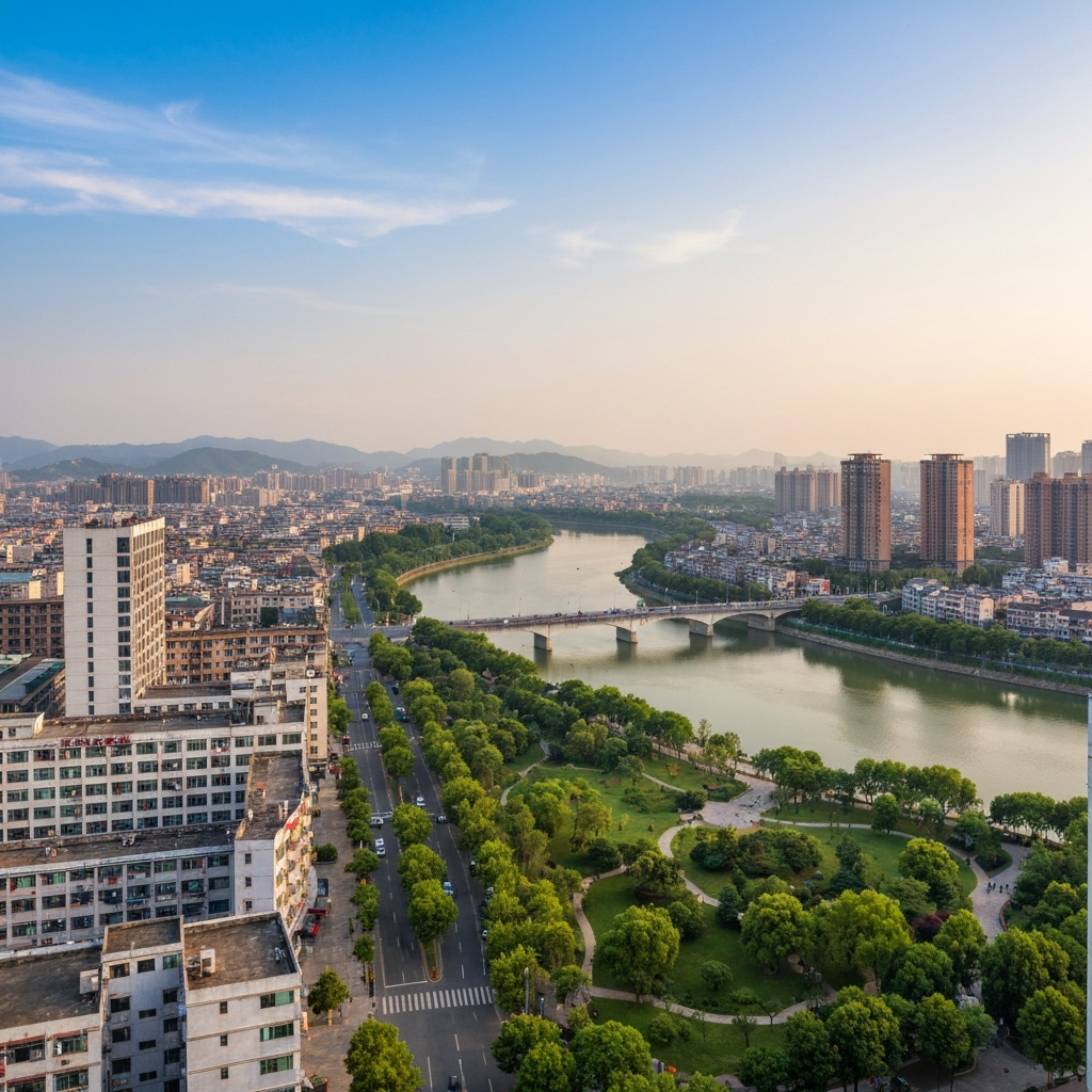 Guiping aerial view