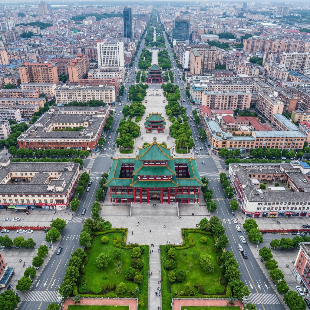Shouguang city aerial