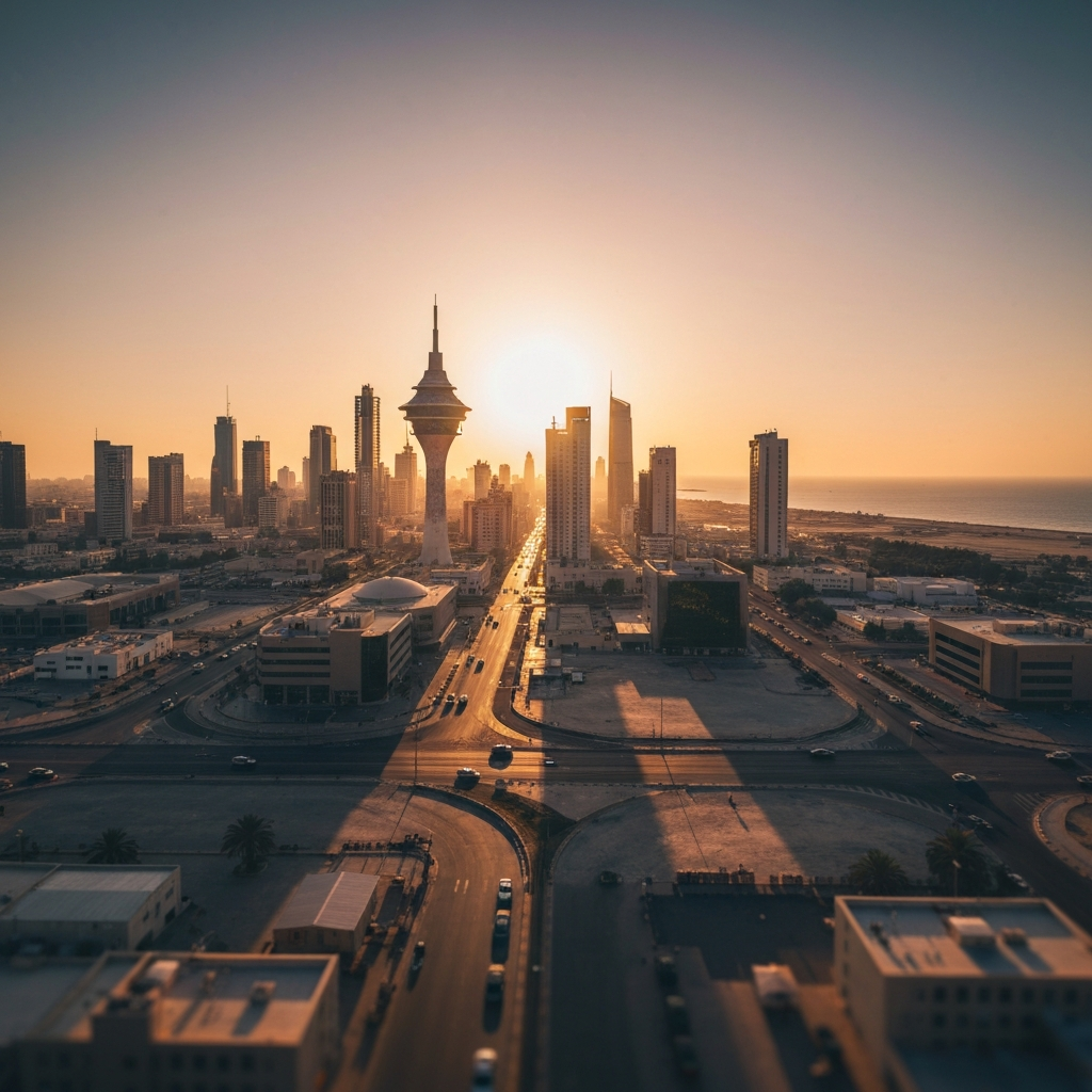 Kuwait City Private Jet View