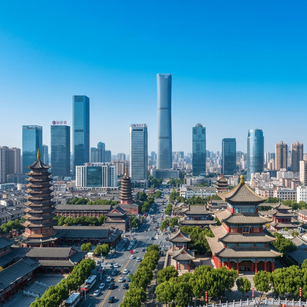 Zhengzhou city view