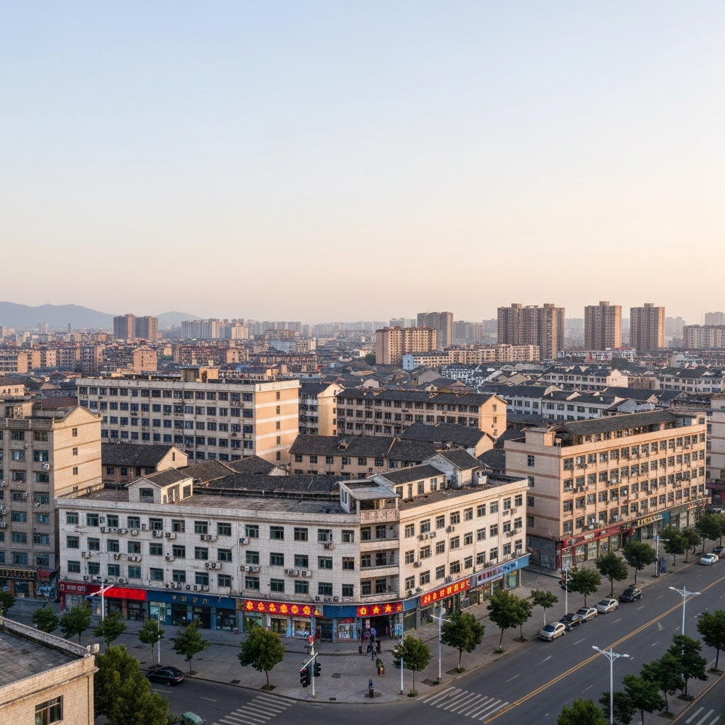 Aerial view of Zhumadian