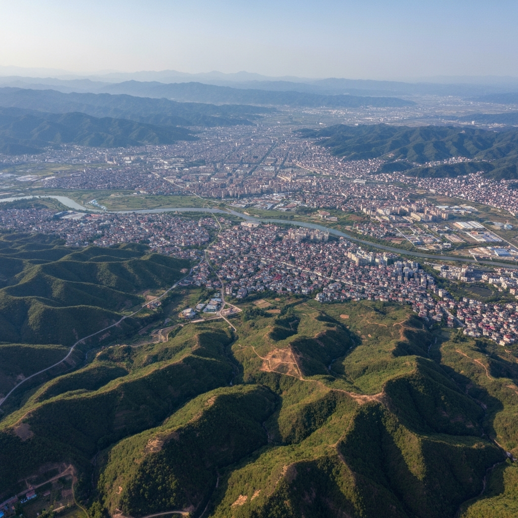 Private jet over Zhoukou
