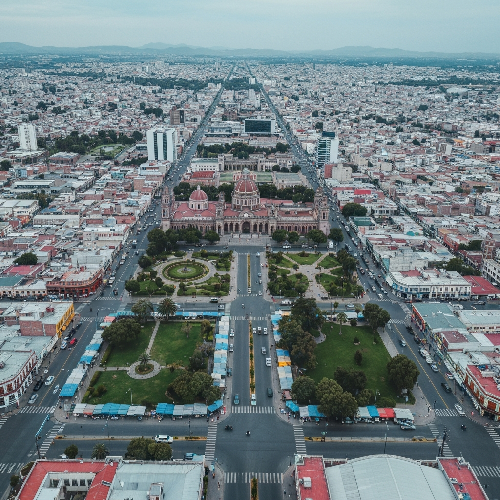 Nezahualcoyotl to Mexico City private jet route
