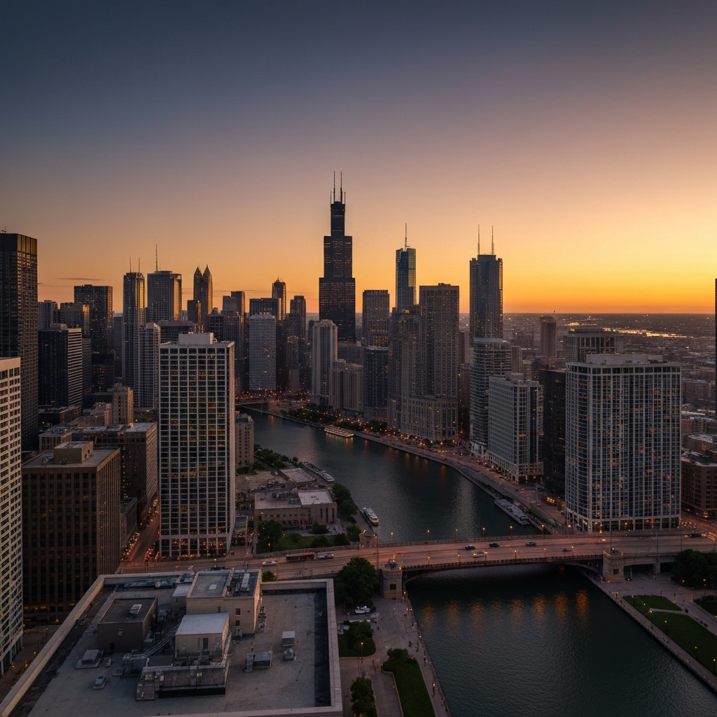 Chicago Illinois Skyline