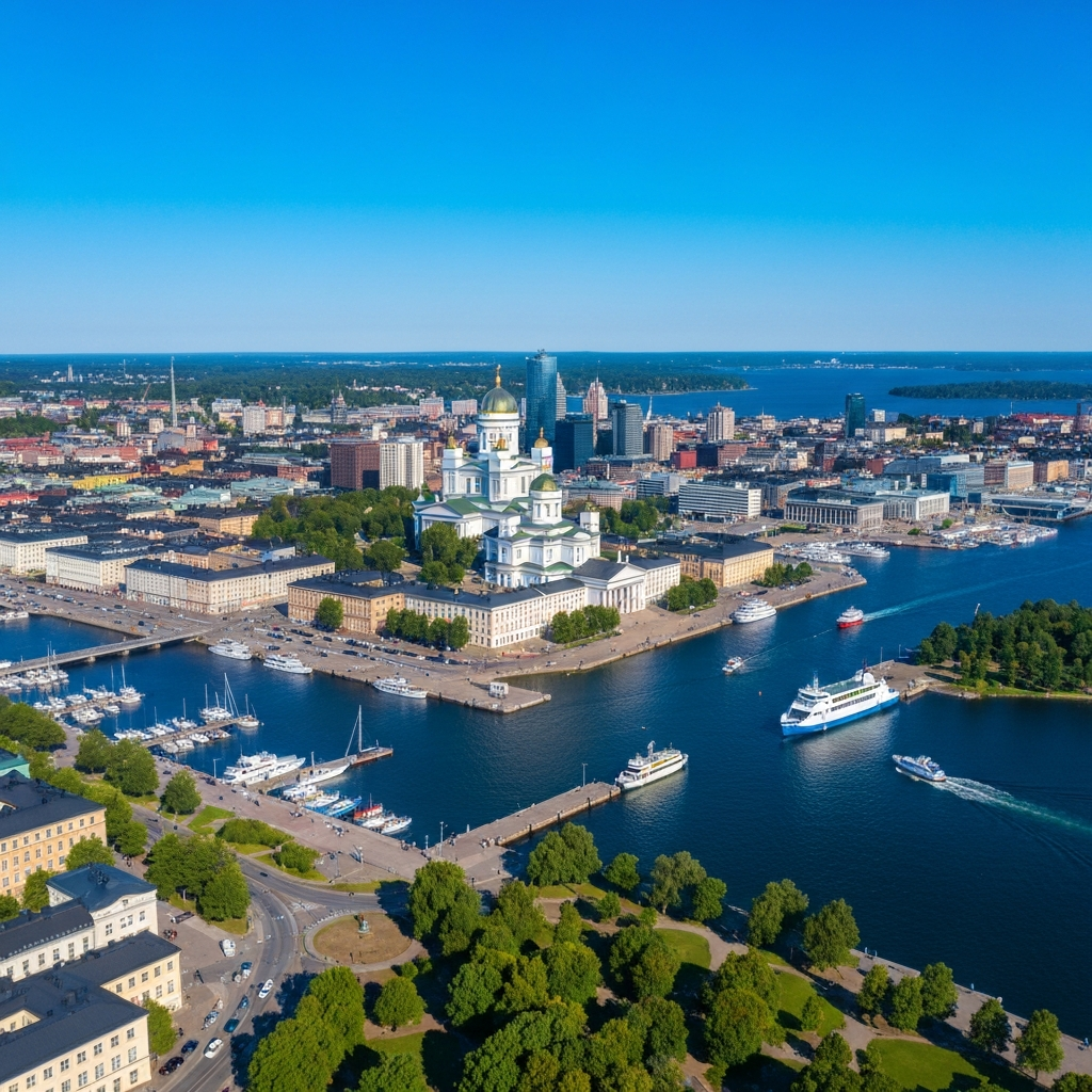 Helsinki to Vilnius Flight Path