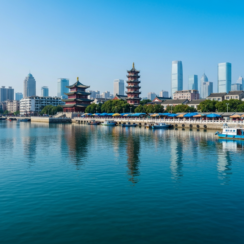 Taizhou city aerial