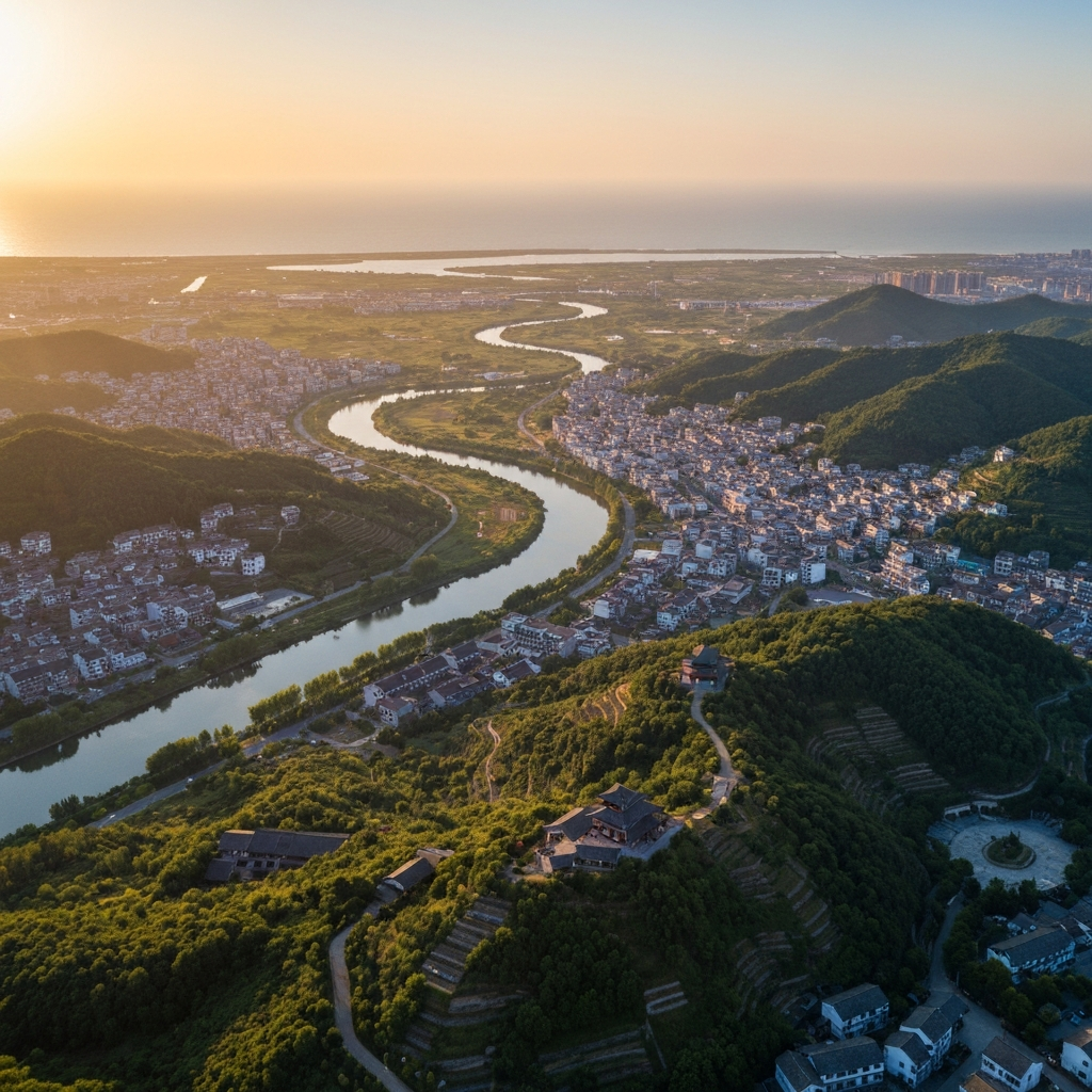 Aerial View of Taizhou