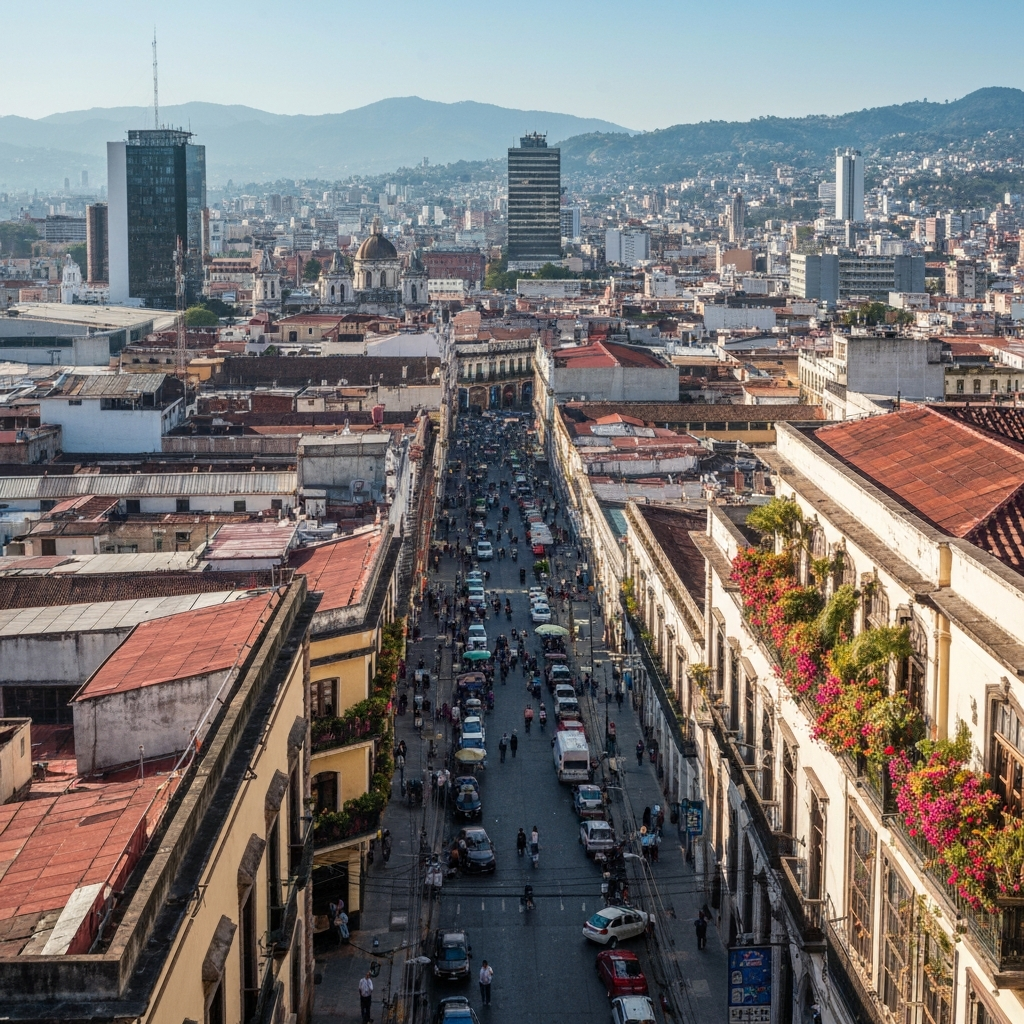 Landing at Guatemala City