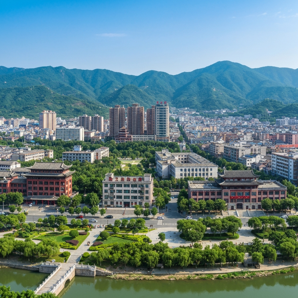 Sanzhou to Xiamen Jet Aerial View