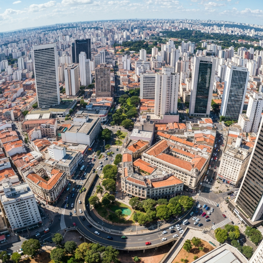 Manaus and São Paulo skyline