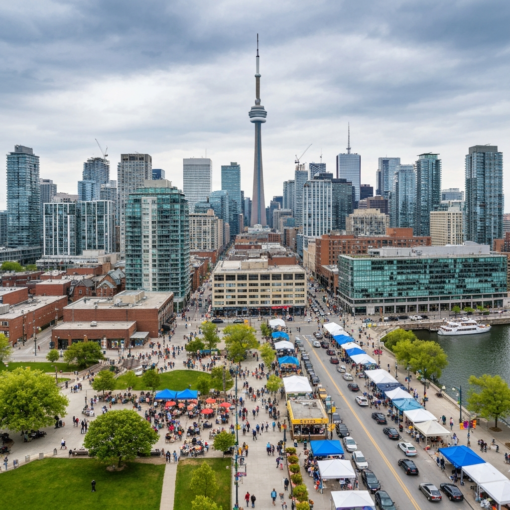 Toronto city skyline