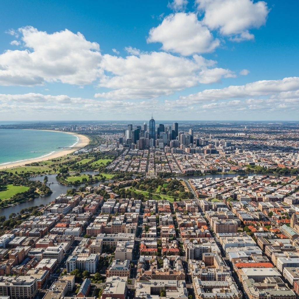 Jet Arriving in Melbourne