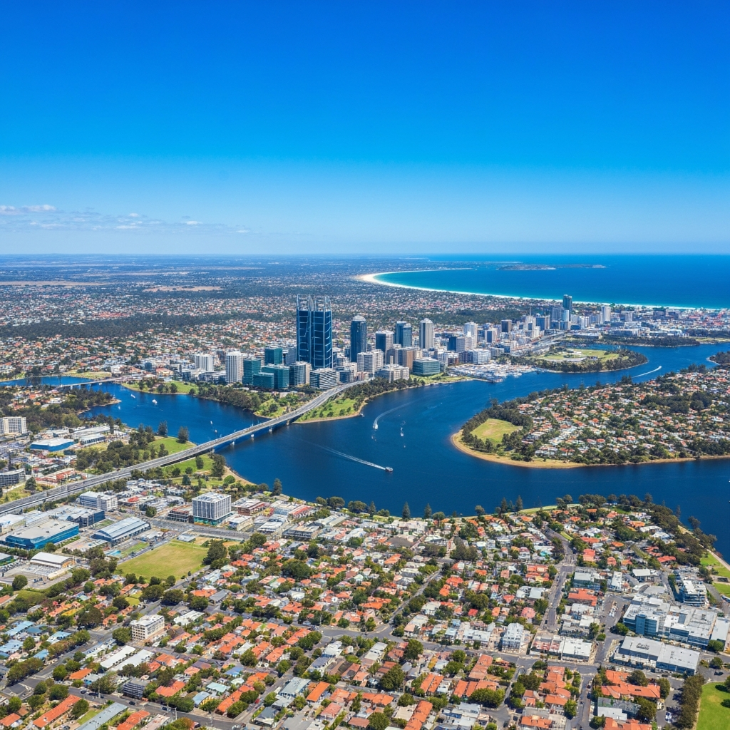 Private Jet Over Perth