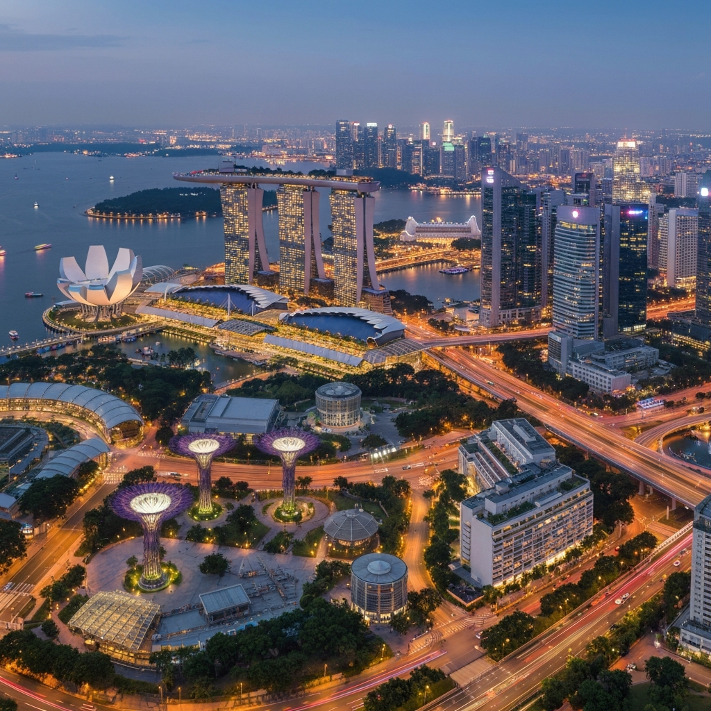 Singapore City Skyline