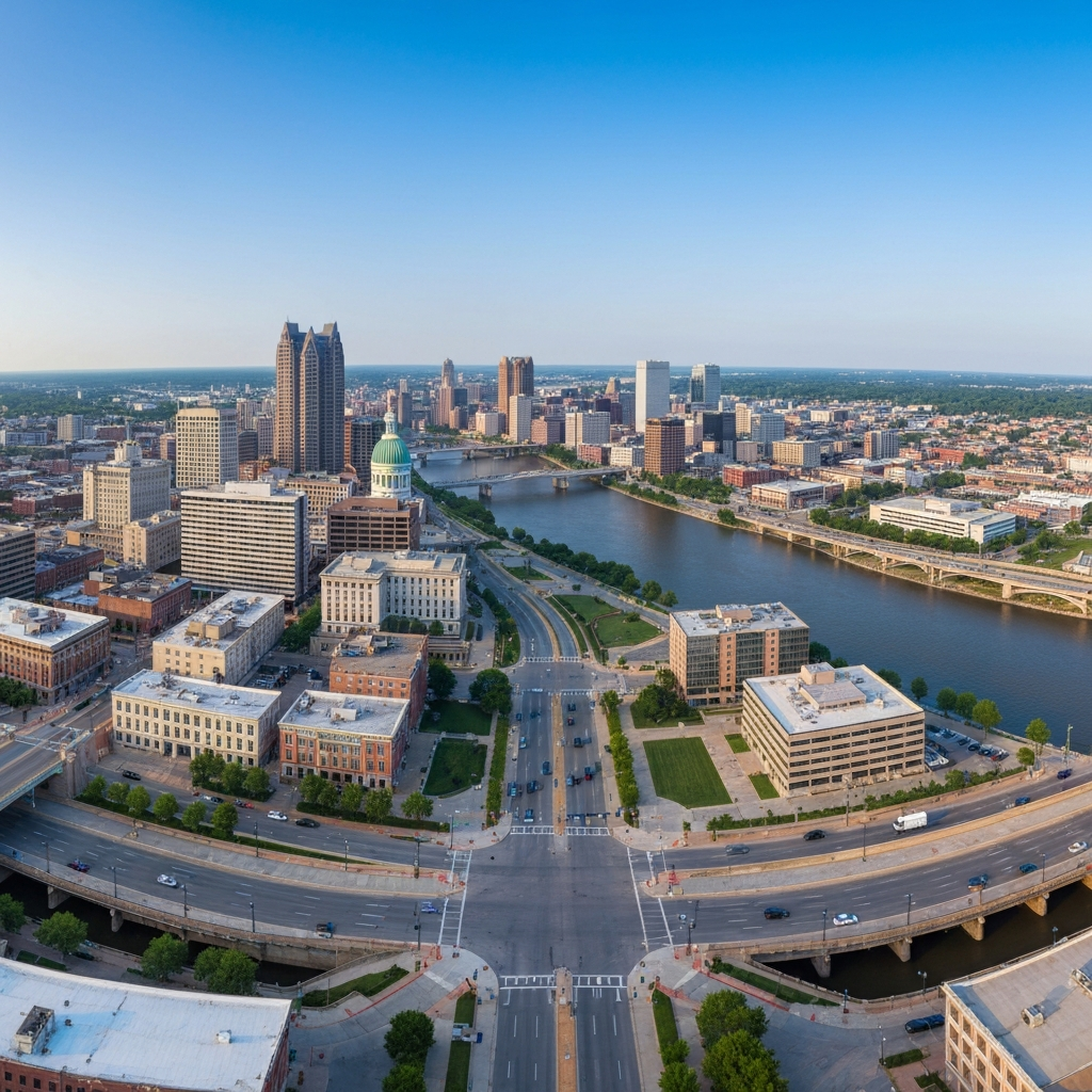 St. Louis Gateway Arch aerial