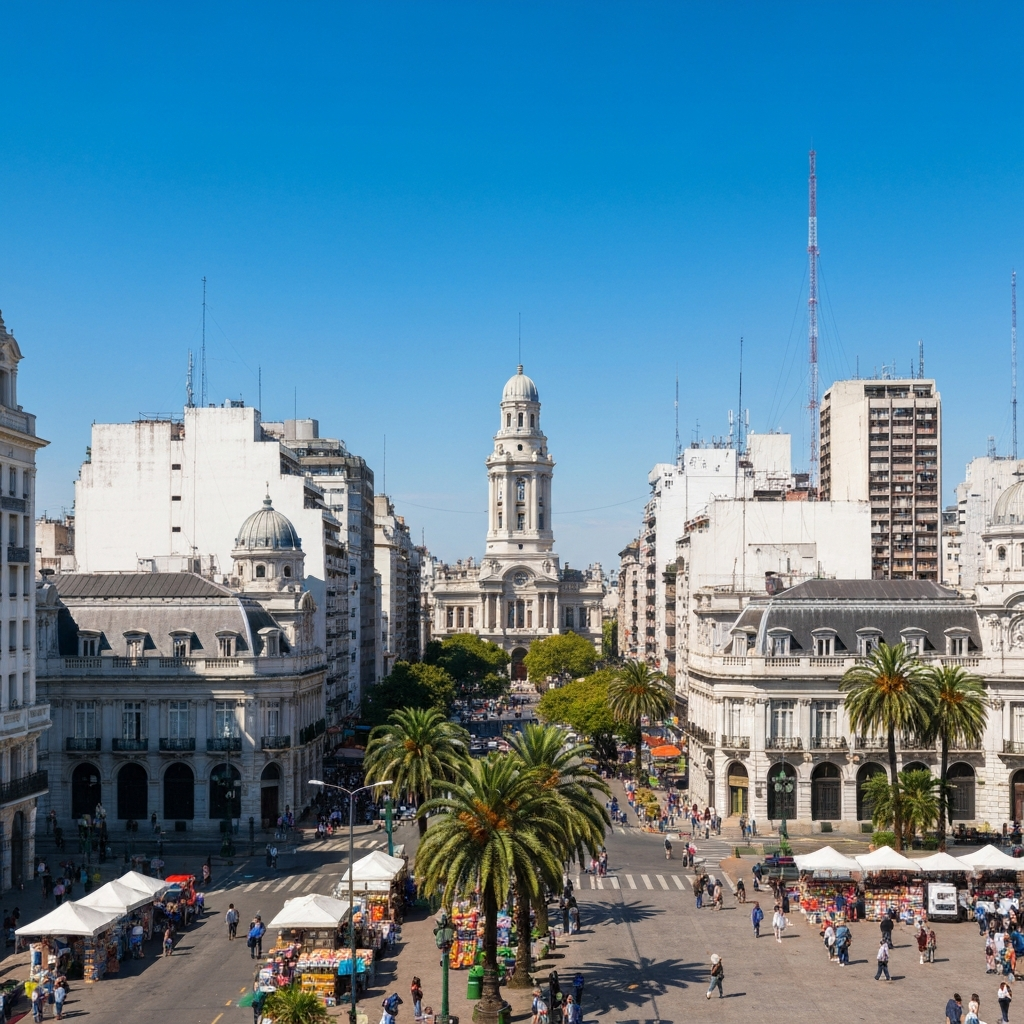 Arriving in Buenos Aires by Jet