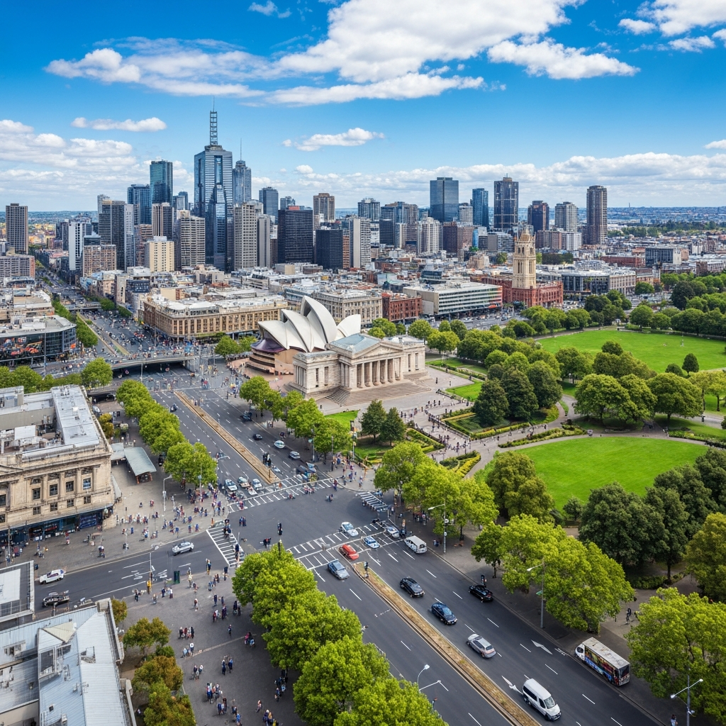 Auckland to Melbourne Private Jet Route