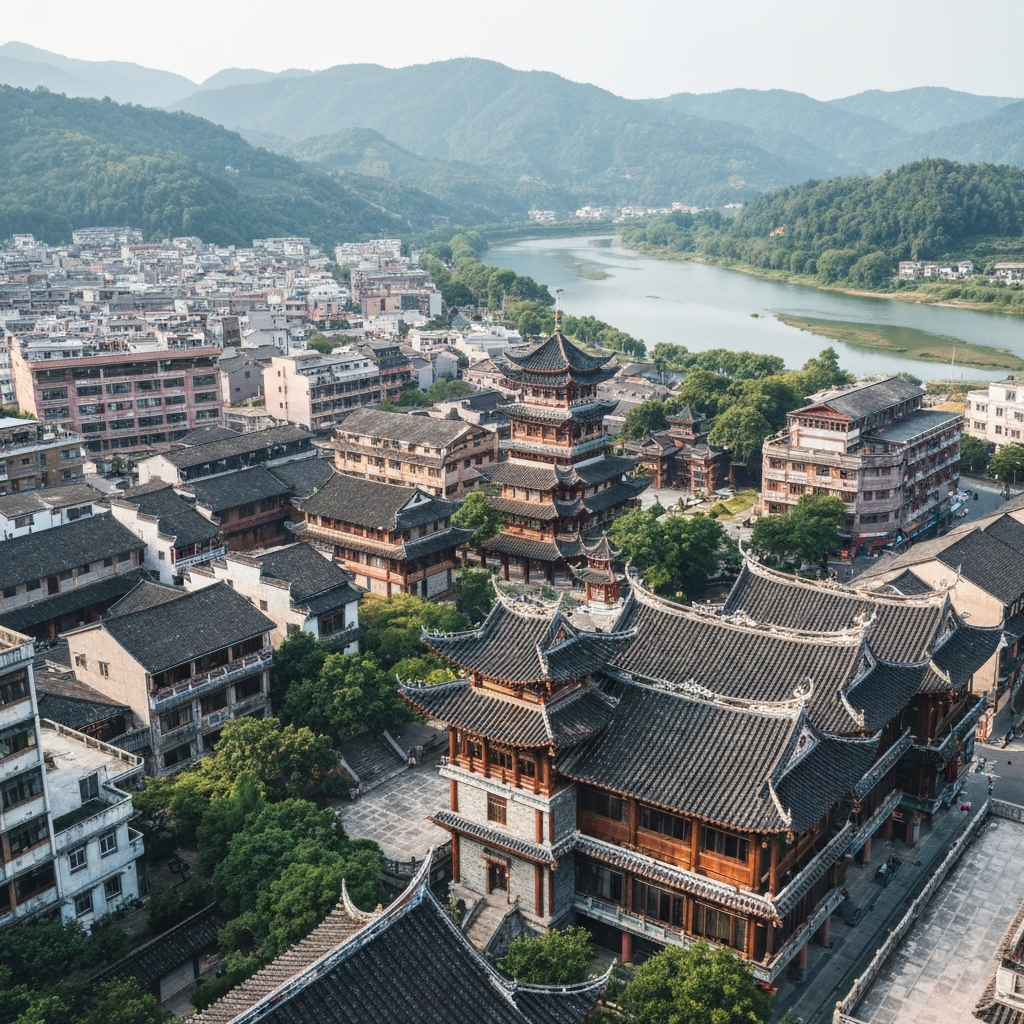 Aerial view of Yunfu
