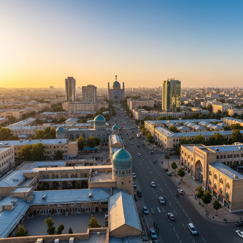 Aerial view of Tashkent