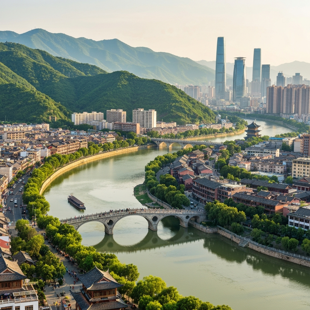 Yibin cityscape