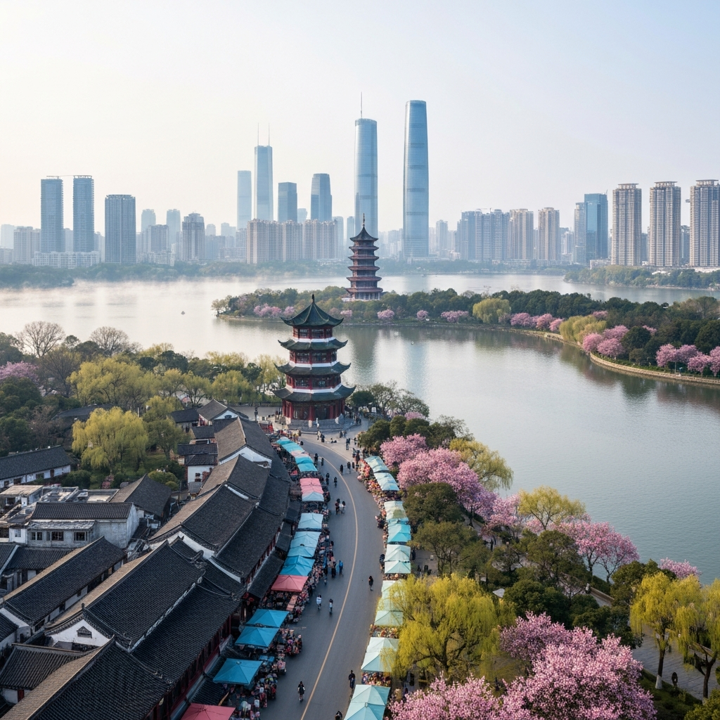Hangzhou West Lake Aerial View