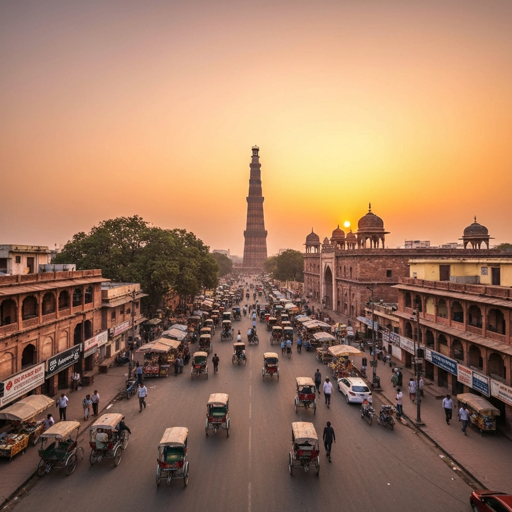 Delhi arrival