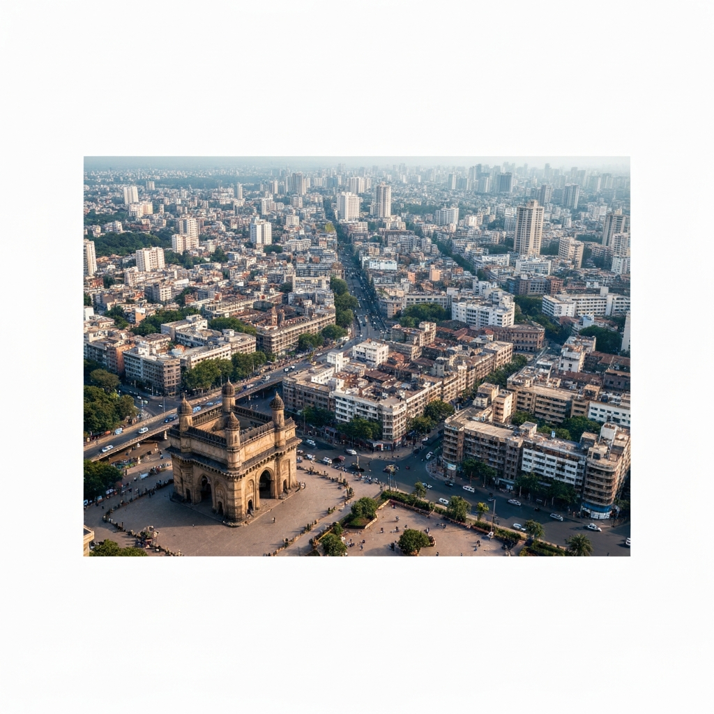 Mumbai Skyline from Private Jet