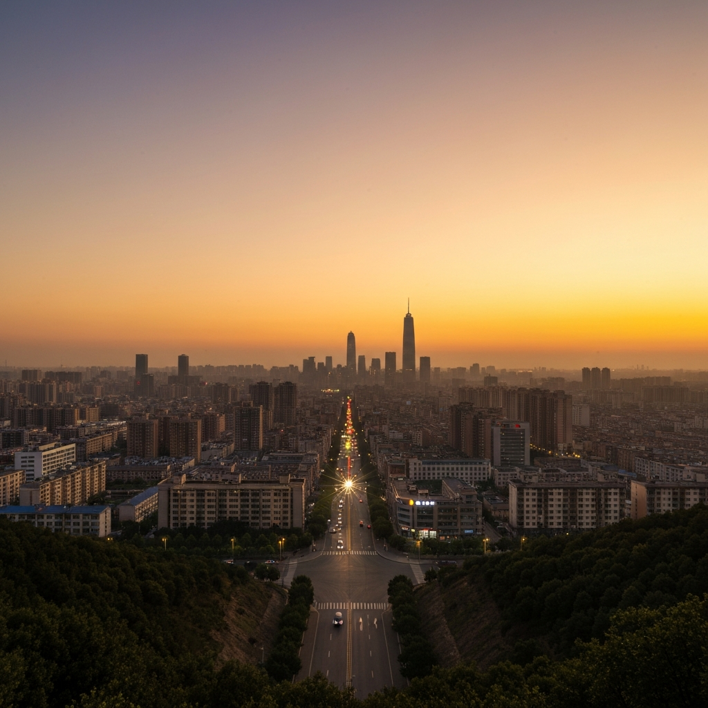 Laiwu cityscape