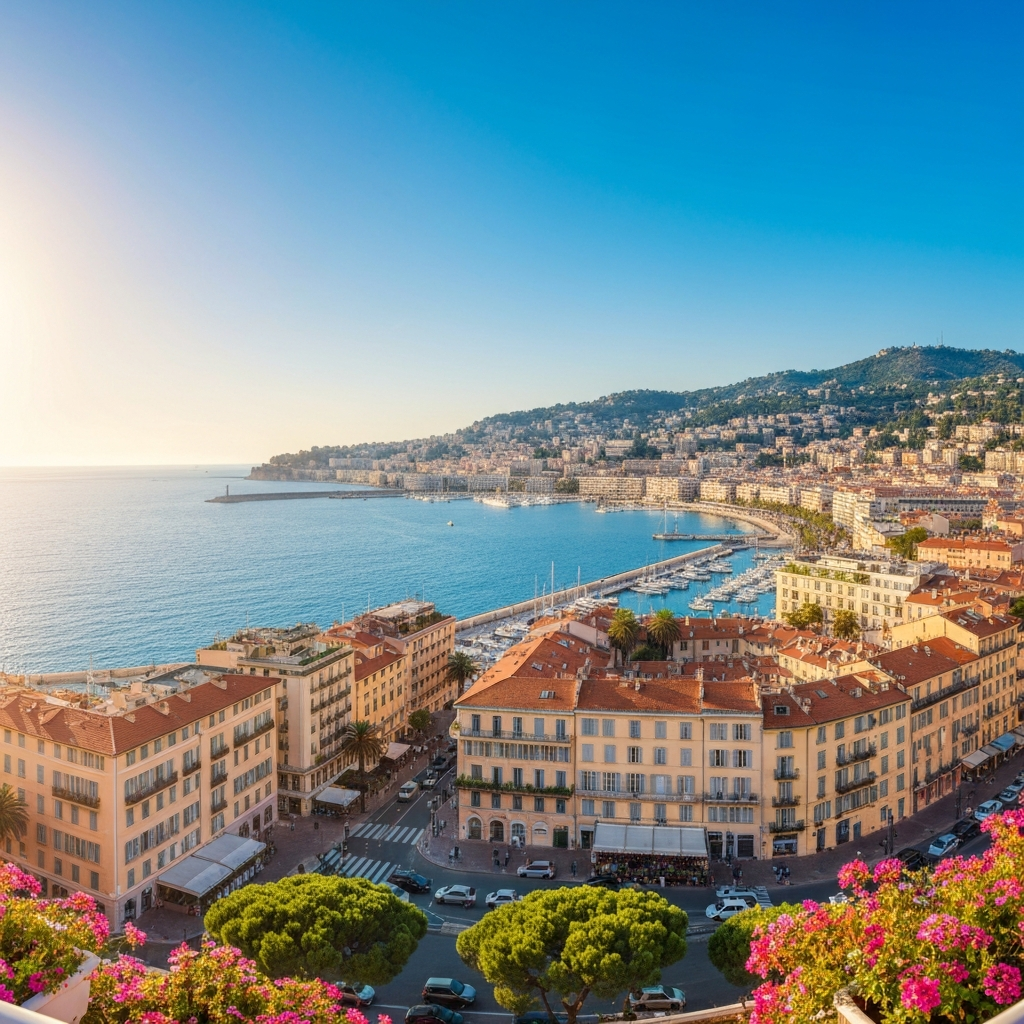 Nice Côte d’Azur Airport runway view