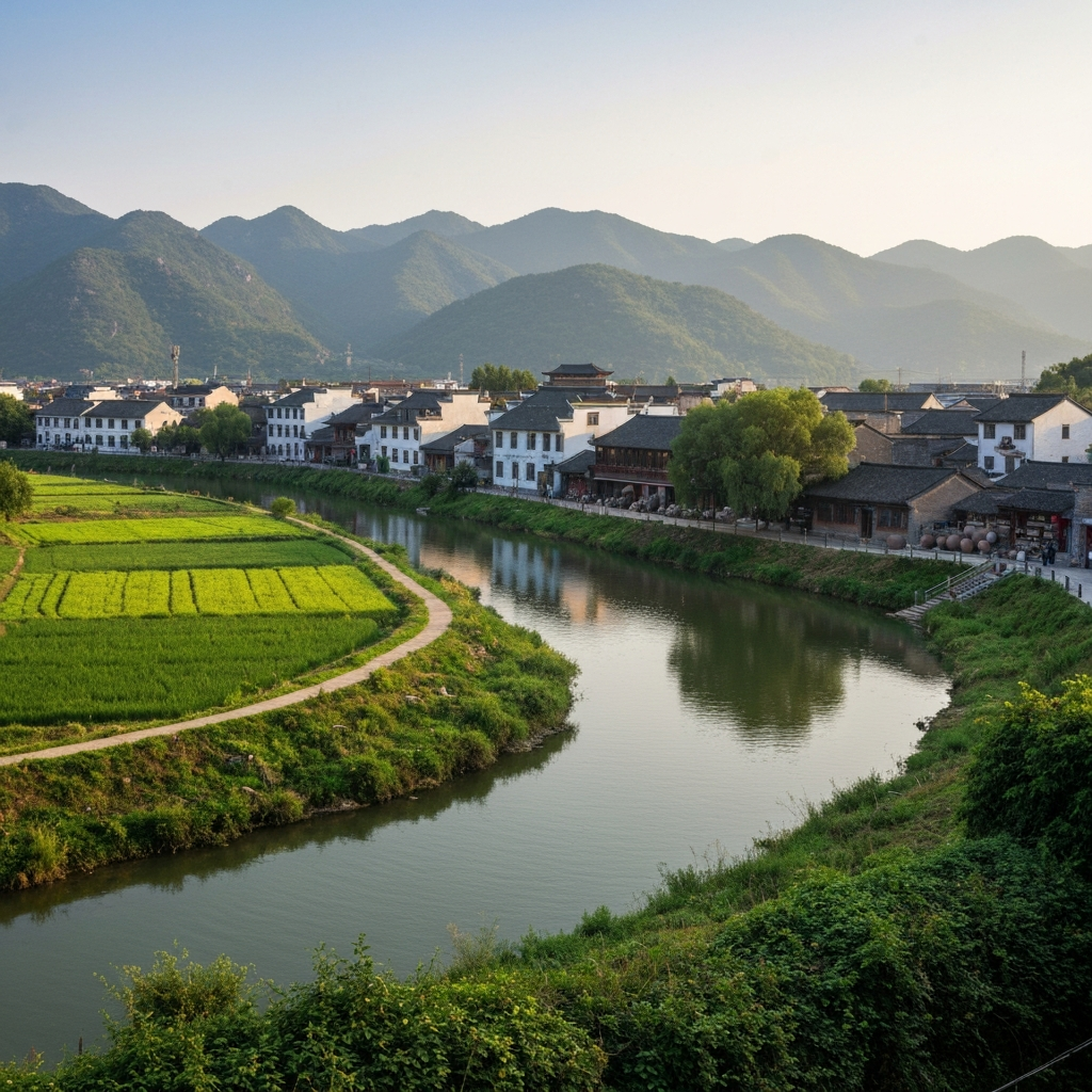 Flying over Jingdezhen