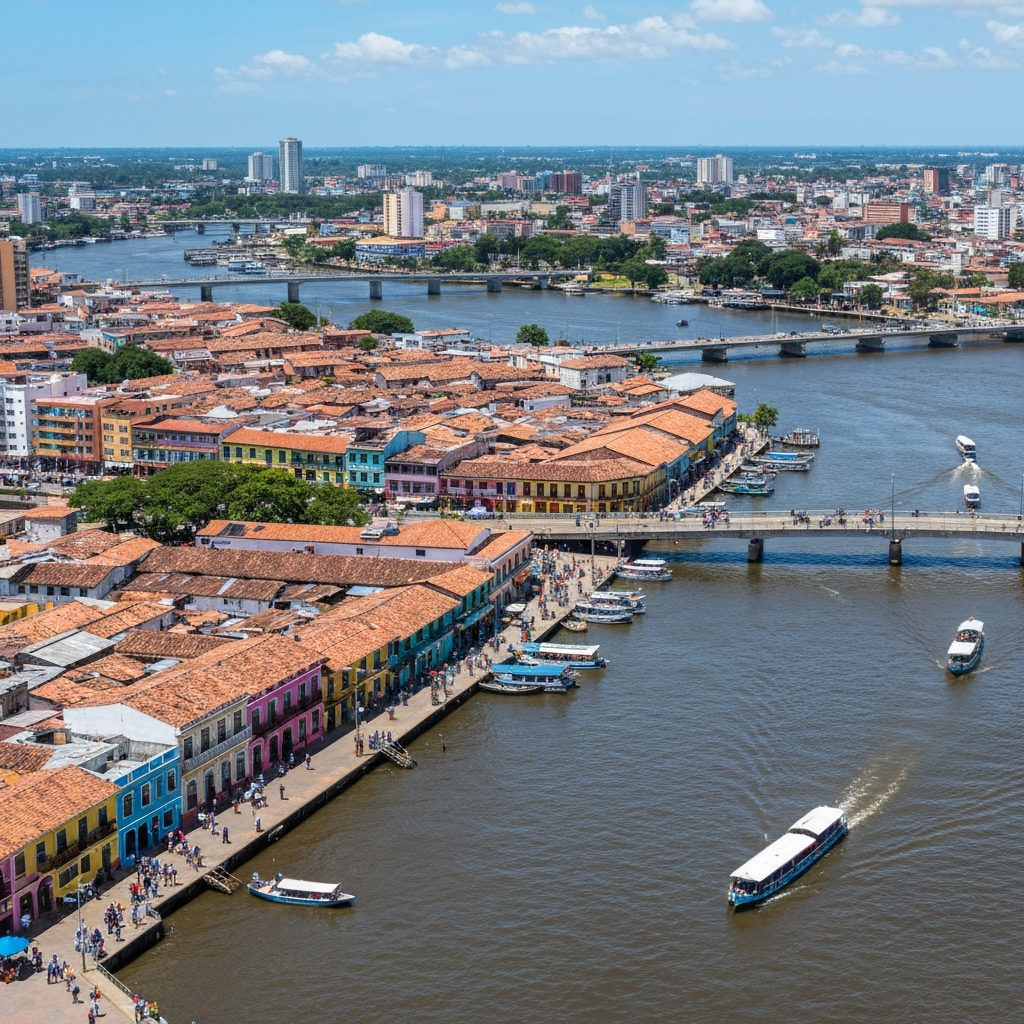Aerial view of Barranquilla