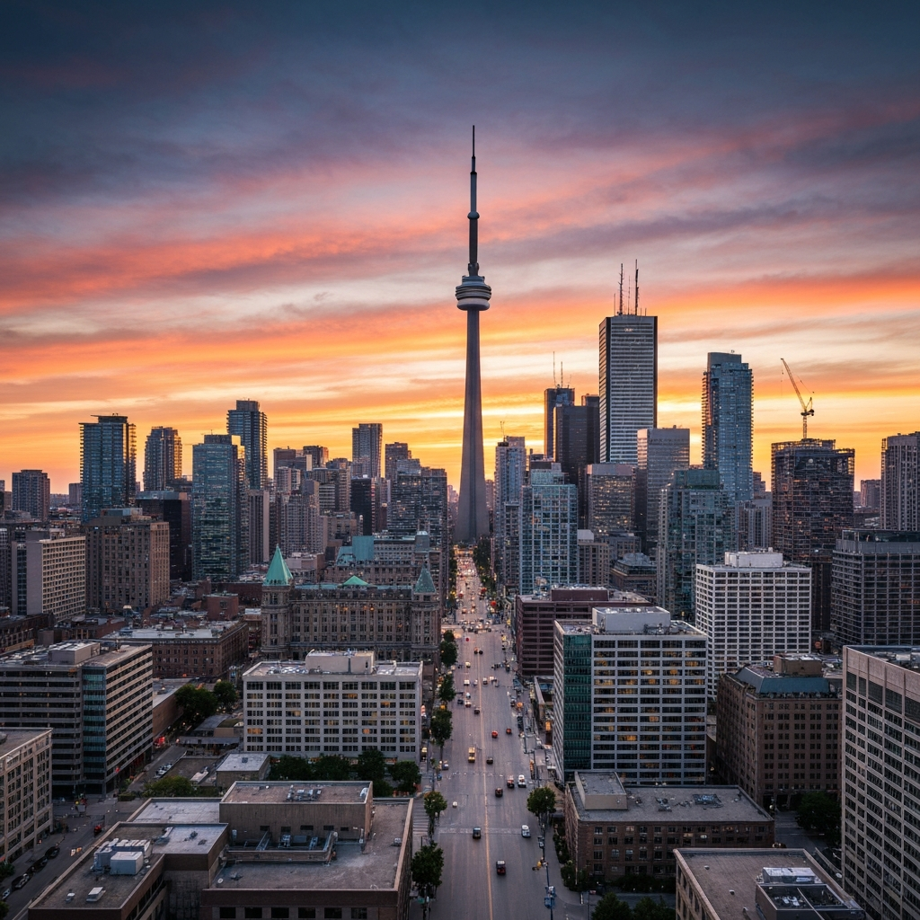Toronto Skyline Arrival