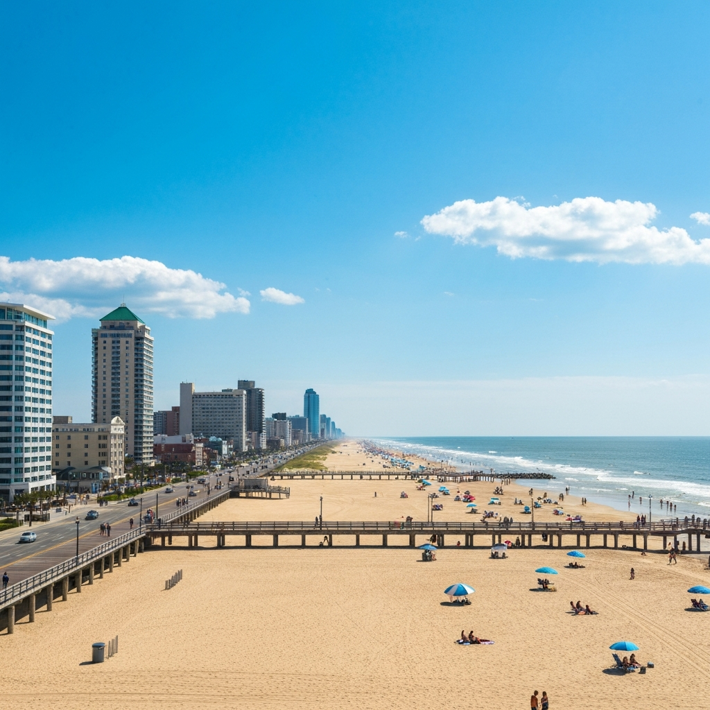 Jet departing Virginia Beach