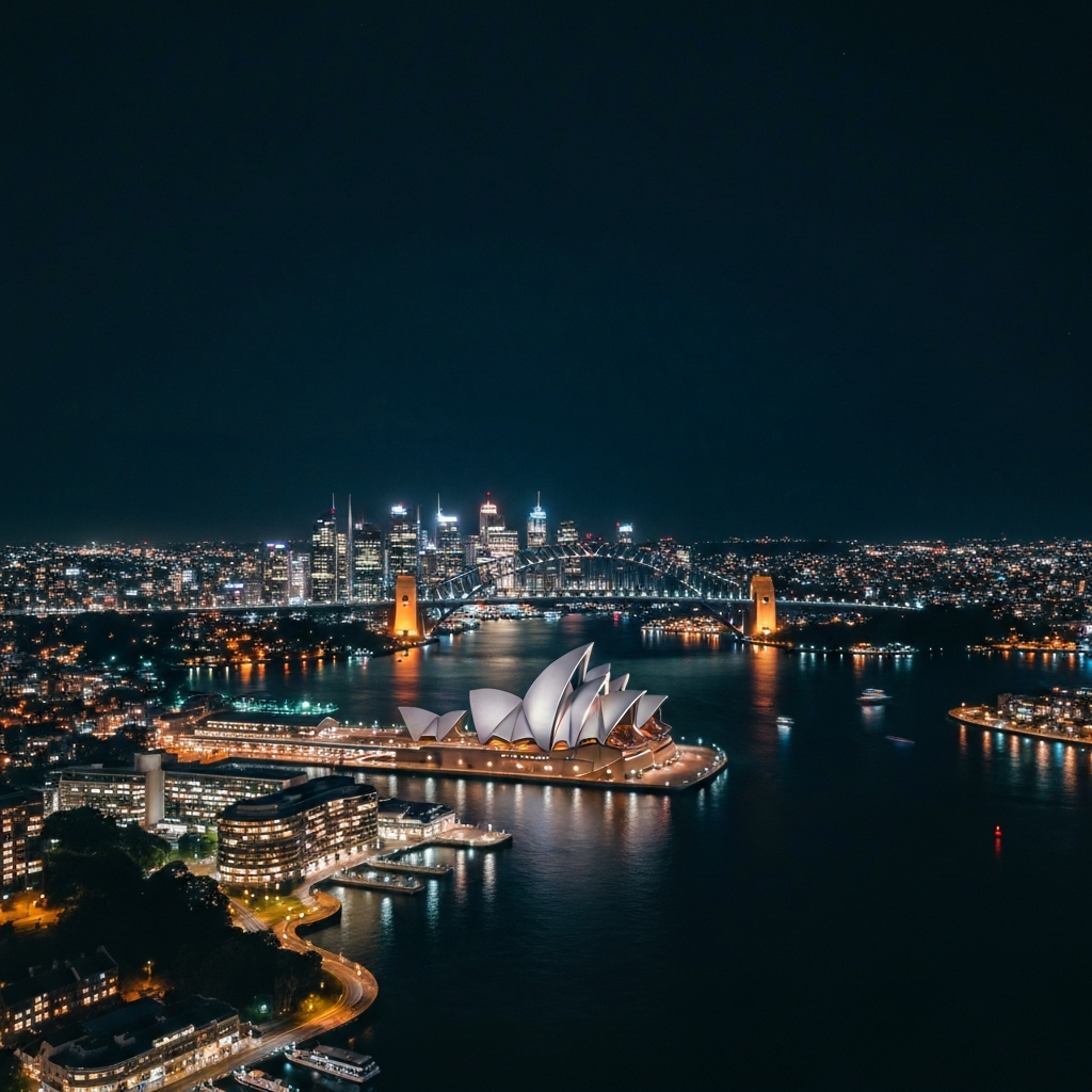 Sydney Harbour from above