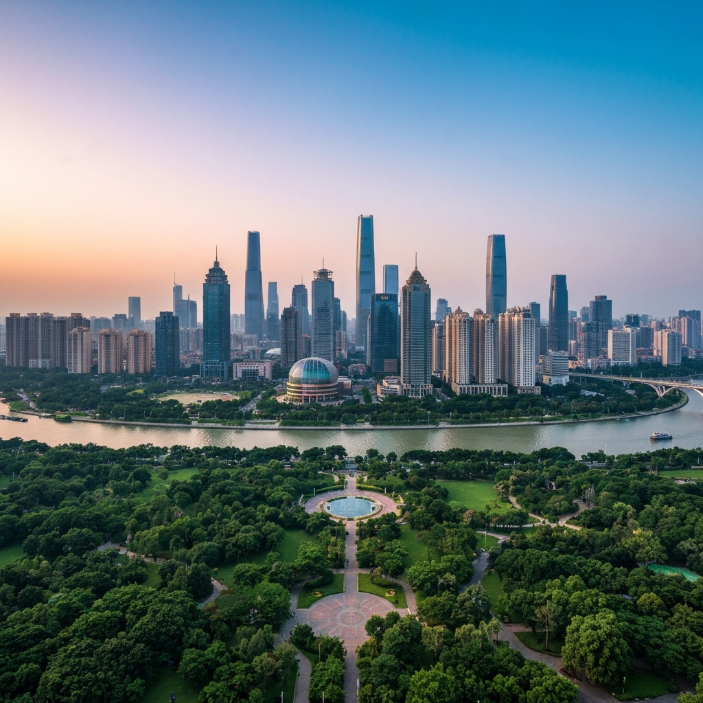 Shenzhen Skyline at Sunset