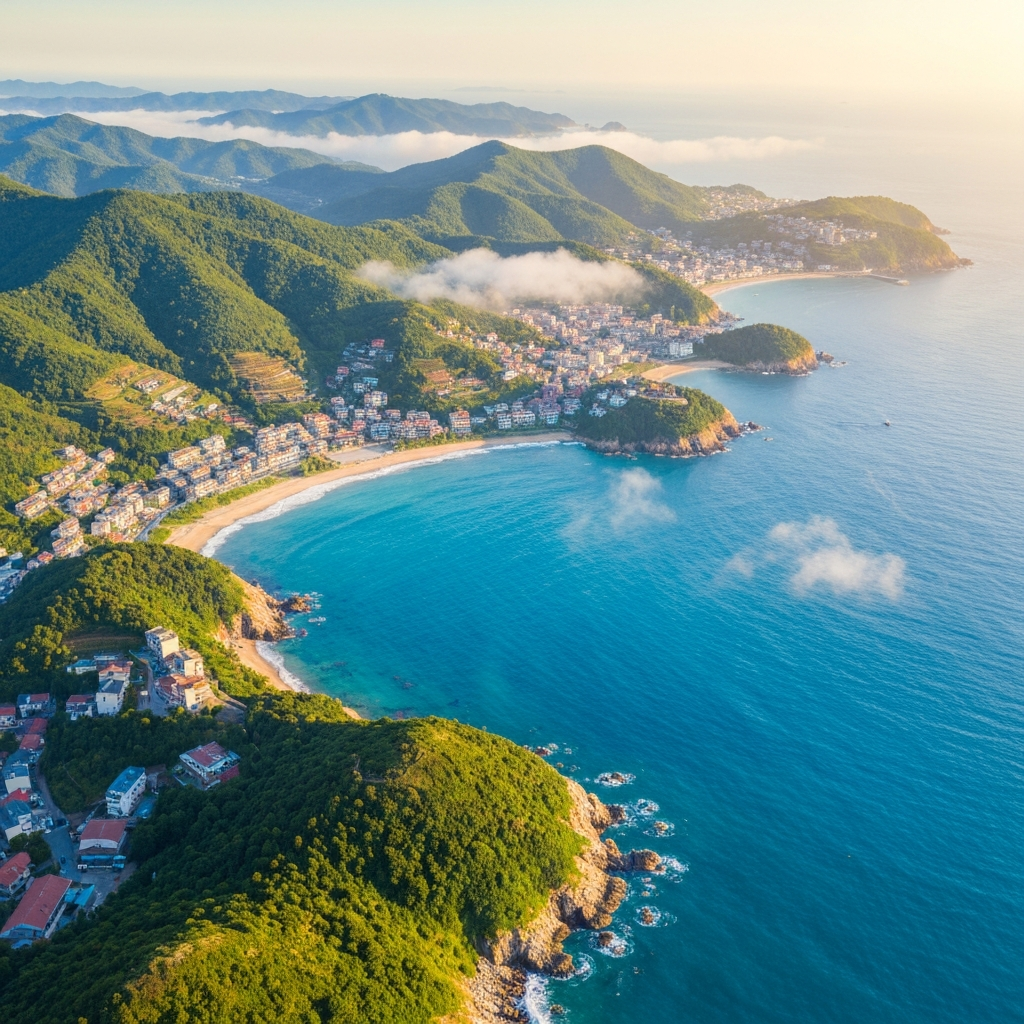 Sanming city aerial view