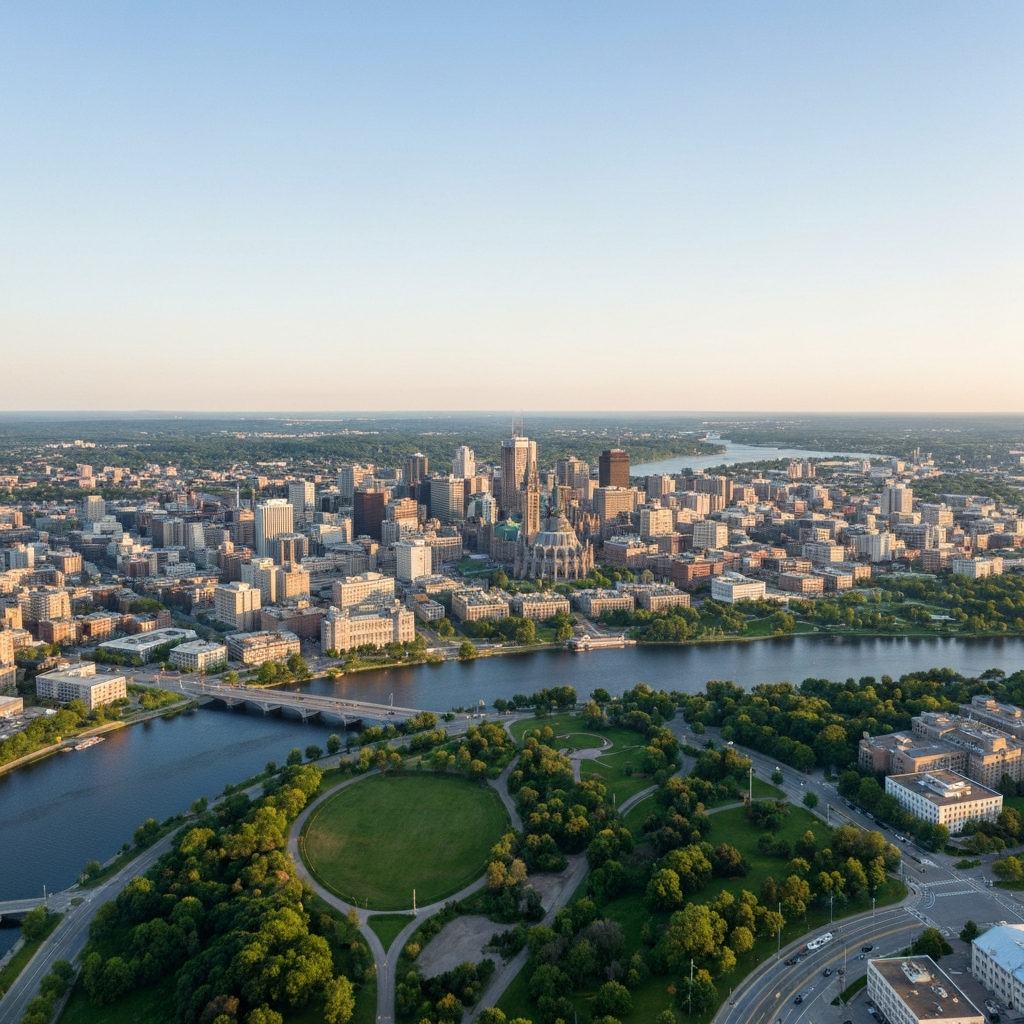 Ottawa Parliament Hill aerial