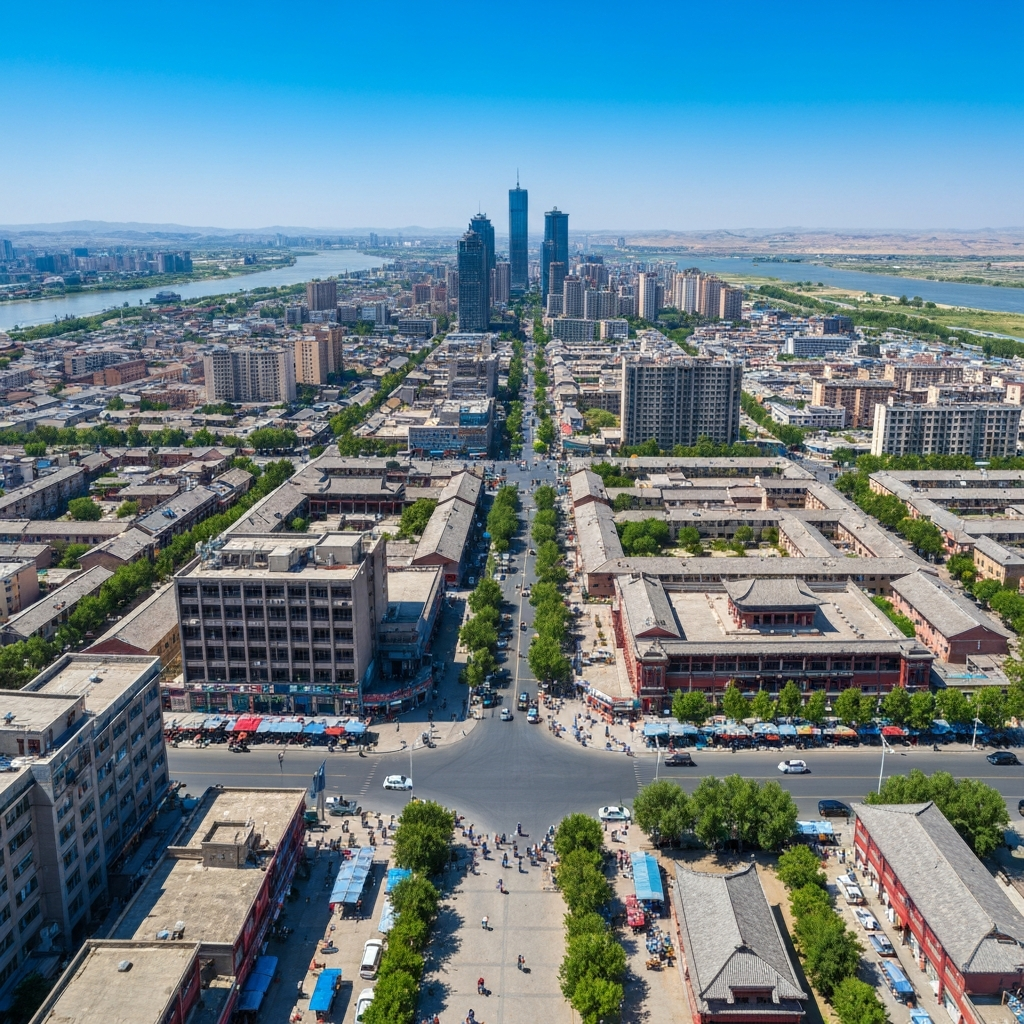 Lanzhou to Wuwei aerial