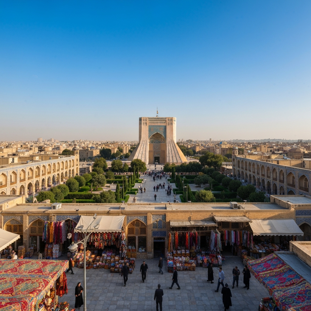 Private Jet Route Esfahan to Tehran