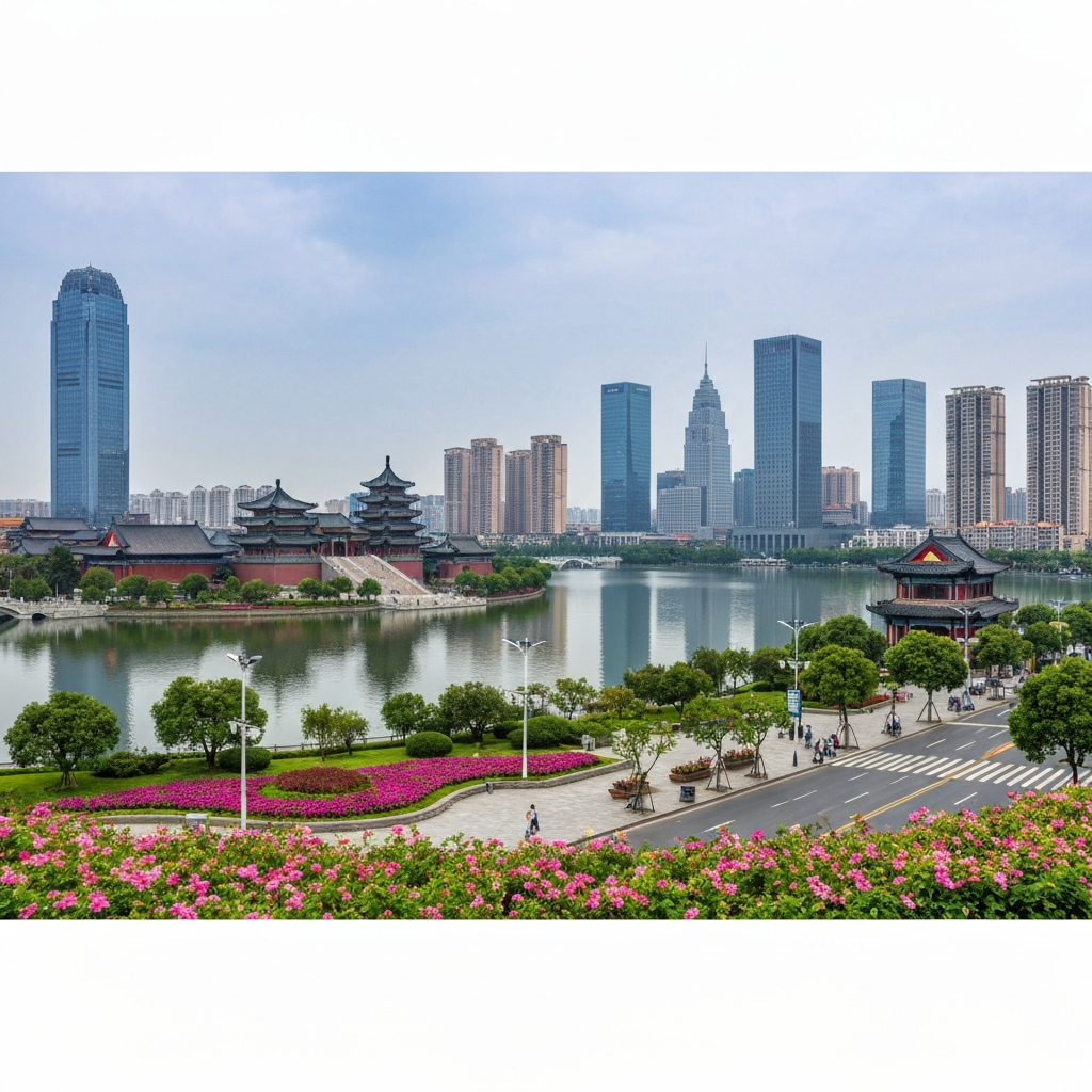 Hefei city skyline