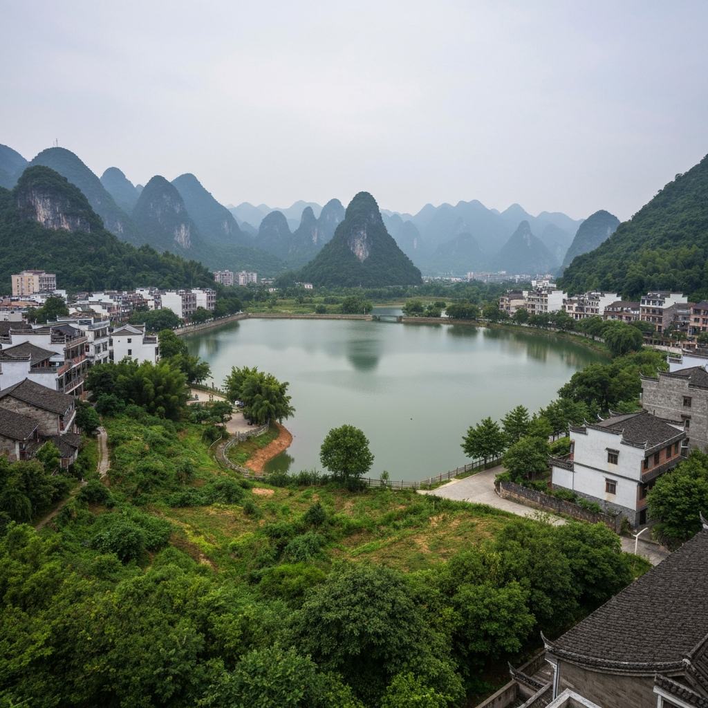 Aerial view of Huizhou