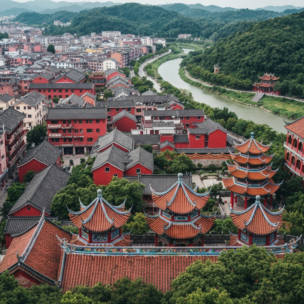 Aerial view of Huizhou