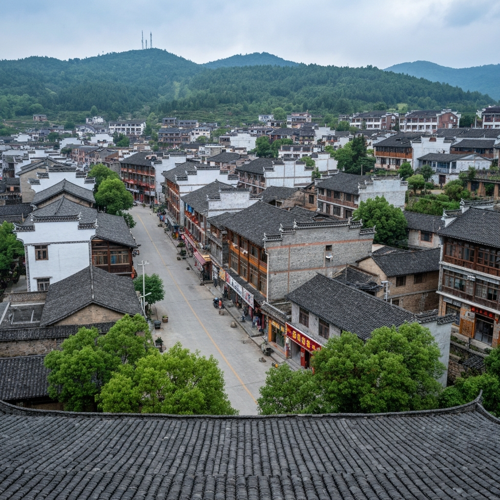 View of Jiangsu landscape from private jet