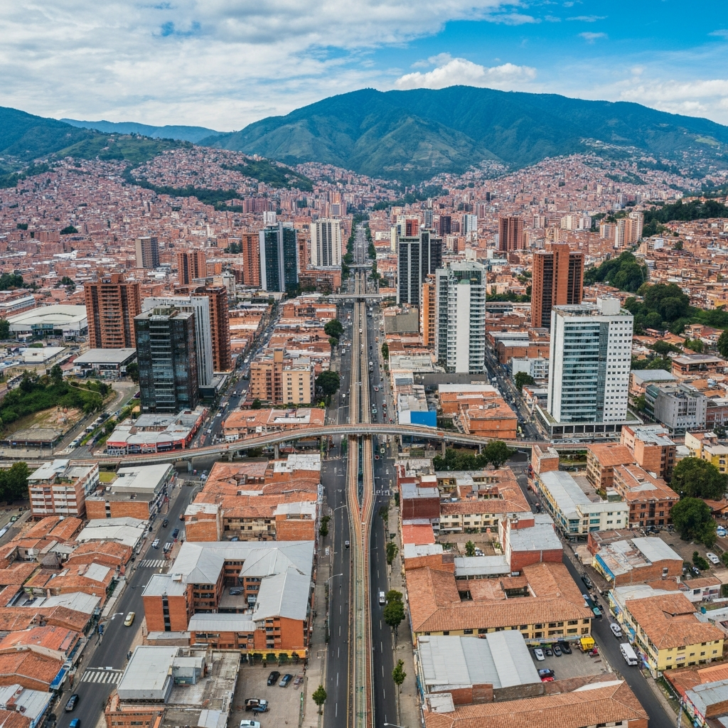 Medellín to Cartagena jet route