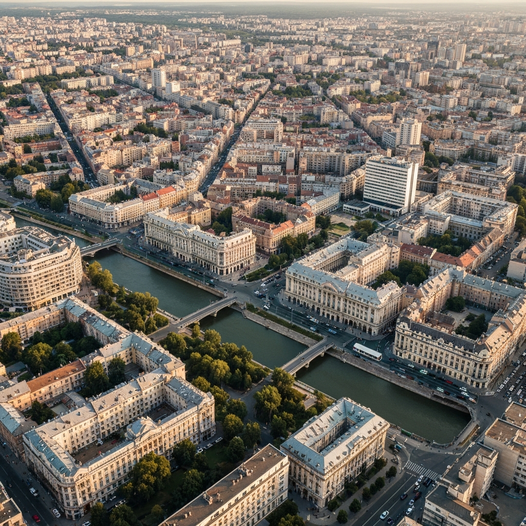 Bucharest city view