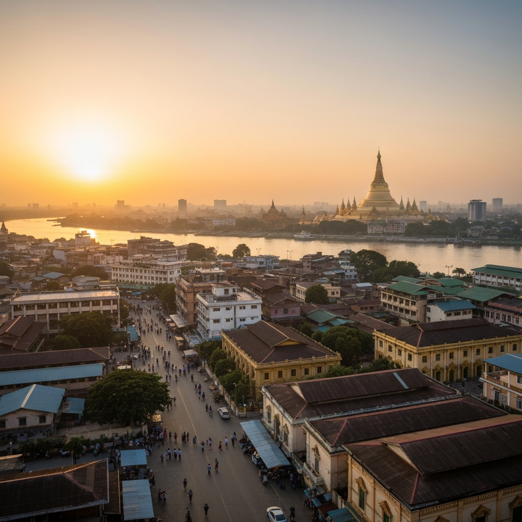 Yangon skyline